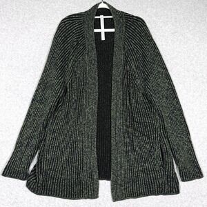 Lululemon Sweater Womens 12 Cotton Cashmere Knit Wrap Cardigan‎ Athleisure Green